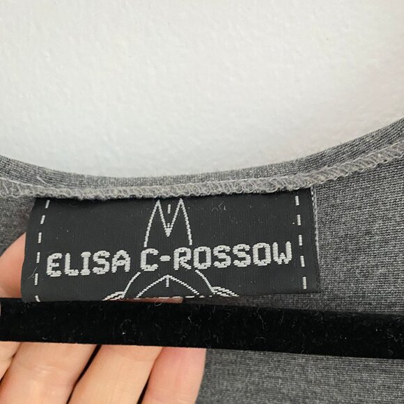 Elisa C-Rossow Minimalist Grey Jersey Dress – Size S - Picture 3 of 7